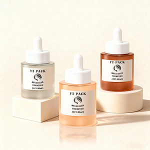 Botella de Vidrio Ámbar Esmerilado de 30 ml con Gotero Azul, Botella con Pipeta, Color Personalizado, Botella para Suero o Aceite Esencial, Venta al Por Mayor - Product Image 2