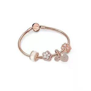 Pulsera Pan Family, Superventas, Plata <span class=keywords><strong>S925</strong></span>, Oro Rosa, Regalo para el Día de San Valentín, con Logo, Estilo Versátil - Product Image 3
