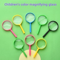 Loupe HD en plastique colorée pour enfants, jouet éducatif portable, exploration en plein air, développement cognitif, cadeau en gros