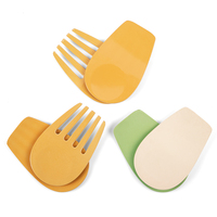 Assiettes à apéritif pour cocktails avec porte-verre à vin, ensemble de vaisselle en plastique pour mariages et fêtes, fabriqué en mélamine et fibre de bambou