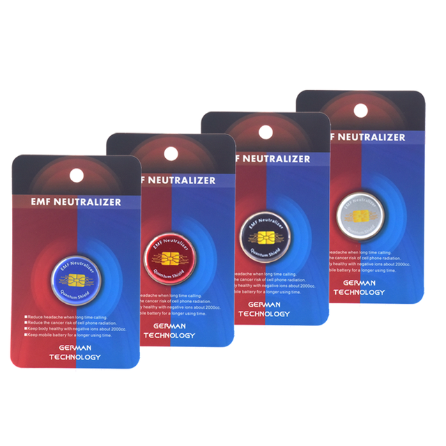 Anti Radiation Quantum Shield Metal EMF Blocker Mobile Phone Nano Technology Scalar Energy Saver Chip with Recycled Adhesives