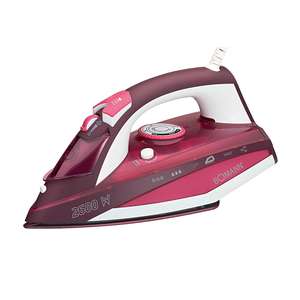 Bomann DB6005 CB Dampfbügeleisen Keramiksohle 2600 W Weiß/Rot - Product Image 1