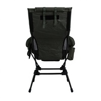 Chaise pliante carrée moderne vert olive à carreaux, grande, portable, imperméable, en aluminium, pour extérieur, plage, camping, pique-nique, pêche