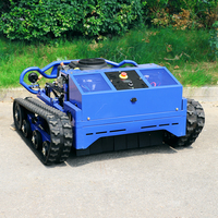 Livraison gratuite, tondeuse à gazon robotisée intelligente, télécommande, mini tracteur à essence, mini tondeuse à gazon robotisée à rayon de braquage nul, lame à neige, tondeuse à gazon
