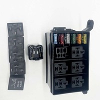 Boîtier de distribution de fusibles et relais ATC ATO 6 emplacements 12V pour voiture, camping-car, projecteur, mise à niveau audio, faisceau de câblage et ensemble de contrôle