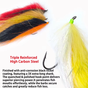Señuelo <span class=keywords><strong>de</strong></span> pesca con cola larga Zongke 2 #    Señuelo <span class=keywords><strong>de</strong></span> Pelo Suave con Anzuelo <span class=keywords><strong>de</strong></span> Alta Concentración <span class=keywords><strong>de</strong></span> Carbono para Pesca <span class=keywords><strong>de</strong></span> Lubina, Culter y Peces Depredadores <span class=keywords><strong>de</strong></span> <span class=keywords><strong>Agua</strong></span> Dulce y Salada - Product Image 3
