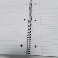 Livre d'exercices à Pages personnalisées, cahier à Logo personnalisé, cahier à spirale unique, vente en gros