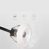 Spot encastré en aluminium Ip65 pour l'extérieur étanche rond 14mm découpe 1w Mini Downlight encastré
