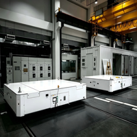 Chariot de transfert automatique intelligent à guidage sur rail (RGV) pour la manutention de palettes en usine et atelier