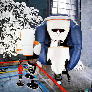 Saco de Boxeo de Cuero, Esencial para Entrenamiento de Fuerza, Monitor Inteligente de Fuerza, Guantes de Boxeo, Set de Sparring, Protector - Product Image 3