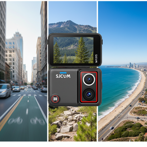 Caméra d'action à double objectif 8K véritable, stabilisation EIS, étanche 5M, commande vocale, écran rotatif, diffusion en direct 4K pour le sport et le vlogging - Product Image 1