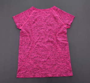 Camiseta Deportiva de Manga Corta para Mujer, Verano, 100% Poliéster, Transpirable, de Secado Rápido, Tejido Catiónico, Ligera, para Yoga, Ejercicio y Running - Product Image 3