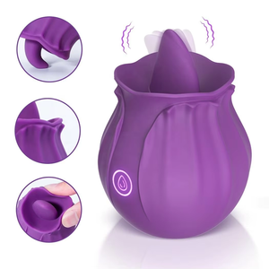 Rose Toy Swing Zunge lecken <span class=keywords><strong>Vibrator</strong></span> weiblich leistungs starke Mund nippel Klitoris Stimulator Massage gerät Erwachsene Waren Sexspielzeug für Frauen - Product Image 5
