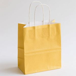 Bolsas de Compra de Papel Kraft de 13*8*21cm, Descuentos por Volumen, Varios Tamaños y Colores, Personalizables - Product Image 1