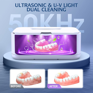 Nouvelle machine de nettoyage à ultrasons pour bijoux, électrique, 50 kHz, 5 modes, nettoyage en profondeur, avec minuterie numérique - Product Image 5