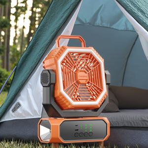 Lámpara de Lectura Recargable de 20000mAh con Alimentación USB, Mini Ventilador de Escritorio Ajustable para Exteriores y Hogar, Personalizable - Product Image 1