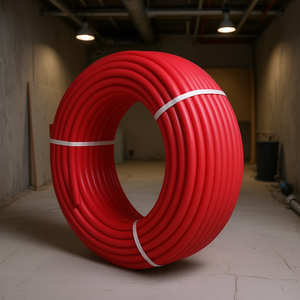 Tubería de Calefacción por Suelo Radiante Hidrónico Roja PEX-B de 3/4 Pulgadas y 300 Pies, Manguera Flexible para Calefacción por Suelo Radiante - Product Image 2