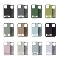 Coque de téléphone en silicone liquide véritable magnétique, anti-chute, résistante aux chocs, couleur unie personnalisée, douce pour la peau, pour iPhone 15 16 17 Pro Max