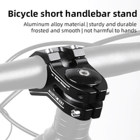 Stem Sepeda Pendek ESLNF 31.8 45mm, Stem Stang Aluminium untuk Sepeda Gunung, Sepeda Jalan, MTB, BMX