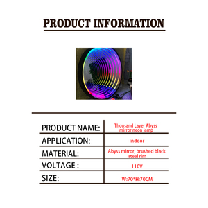 Infinity Mirror <b>LED</b> Decorative Ambient Lights | Factory Direct Supply, Custom Options Available - Product Image 6
