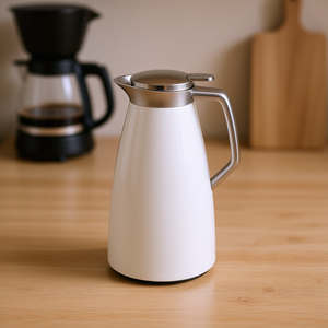 Jarra Aislada Emsa Plaza Quick Tip de 1L, Blanca, con Asa de Acero Inoxidable - Product Image 3