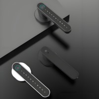 200-Serrure intelligente de porte en bois à empreintes digitales Serrure de porte intelligente en alliage d'aluminium avec caractéristiques de haute sécurité