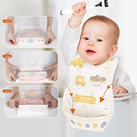 Bavoirs jetables pour bébés, carrés, imprimés sur mesure, en tissu non tissé, portables, imperméables et adorables, vente en gros