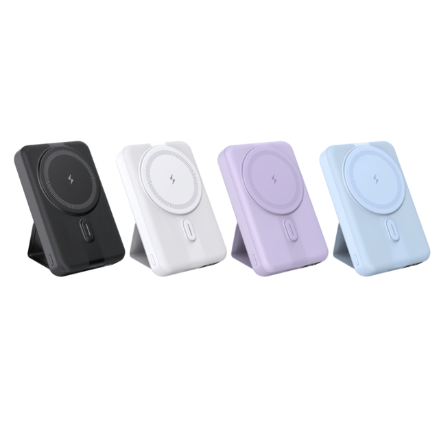 Best Sellers 2026  Portable Slim Fast Charging Magnetic Wireless Power Bank 5000mah 10000mah with Phone Stand