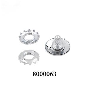 Nouveaux boutons en toile de 8 mm en cuivre chromé noir et nickel-chrome pour yachts, bateaux, voitures, guitares - Fabriqués en acier inoxydable - Product Image 5