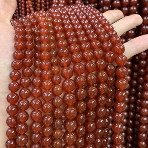 Aaaaa Onyx Carnelian 6/8/10/12 đá tự nhiên lỏng vòng đen onyx đỏ Agate hạt Carnelian - Product Image 1