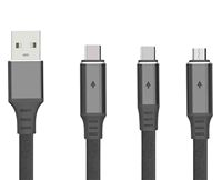 Kabel Pengisian Cepat Tipe-C USB 3.0 3A Silikon TPE Mirip Silikon, Konduktor Tembaga Murni, Fitur Smart Power-off, Grosir Pabrik