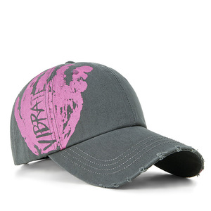 BOTTCOOLA alta calidad al por mayor moda agujero rompiendo Graffiti calle versátil monopatín baile callejero Hip Hop gorra de béisbol - Product Image 6