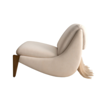 Fauteuil lounge moderne en velours et crin de cheval, fauteuils d'appoint en bois doux pour appartement, salle à manger, salon, chambre à coucher, faits à la main