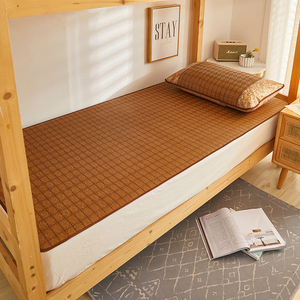 Tapis rafraîchissant en rotin et soie glacée pour l'été, 0,9 m, respirant, pour lit, matelas de dortoir étudiant - Product Image 2