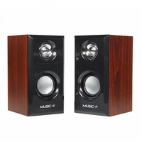 Speaker Desktop Kayu Portabel YTGEE dengan Logo Kustom, USB, Elektronik, untuk Olahraga, Gaming, Home Theater, Laptop, Komputer, dan Ponsel