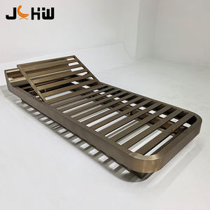 Tumbonas de <span class=keywords><strong>Playa</strong></span> Personalizables con Estructura de Acero Inoxidable, Muebles de Piscina Resistentes a la Oxidación, Tumbonas para Exteriores - Product Image 2