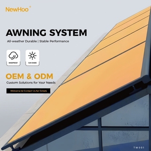 Système de protection solaire automatique Newhoo SR150 intégré, en métal, pour extérieur, imperméable, bloquant les UV, pour véranda et patio - Product Image 1