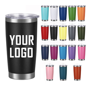 2023 2 piezas MOQ Vaso térmico personalizado de acero inoxidable de 20 oz con aislamiento al vacío de doble pared, asa, tapa, cuchara y pantalla LED de temperatura - Product Image 2