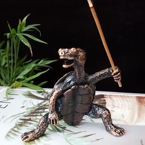 Porte-encens tortue en métal Kongfu Ninjas porte-bâtons d'encens en forme de tortue vente en gros - Product Image 5