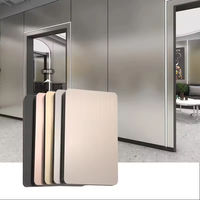 Panneau mural intérieur WPC personnalisé en usine avec options de surface en bois, marbre ou métal