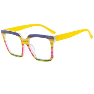 Hot sales fashion square frame Anti blue light glasses wholesale high quality eyewear Unisex