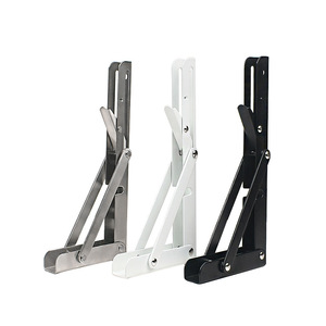 High Quality Custom Floating Stainless Steel L Corner Bracket Wholesale Furniture <b>Hardware</b> Mounting Folding Shelf Wall Brackets - Product Image 5