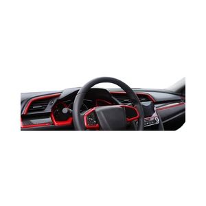 Pour Honda Civic Type-r <span class=keywords><strong>Auto</strong></span> Accessoire Intérieur Nouvelle Lunette En Fiber De Carbone En Matériau ABS Mat Standard Protégé UV - Product Image 4