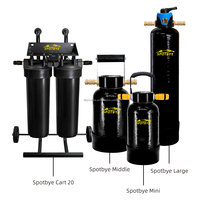 Sistema de Filtro de Agua Portátil Spotbye, Mini Tanque de FRP, Sistema de Agua con Filtro de Medios, Agua Desionizada Impecable para Limpieza de Ventanas