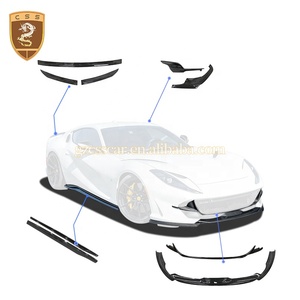 Комплект кузова из сухого углеродного волокна для <span class=keywords><strong>Ferrari</strong></span> 812, Сверхбыстрый передний задний диффузор GTS, обновленные до нового стиля - Product Image 4