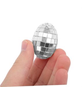 12Pcs Mini Mirror Egg Outdoor Happy <b>Easter</b> Hanging Balls Vase Fillers Home Unique Supplies - Product Image 1