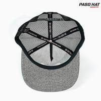 Gorra Trucker de Malla de Sarga de 5 Paneles con Logotipo Personalizado al por Mayor, Parche Bordado 3D, Visera Plana, Estilo Urbano, Gorra Snapback