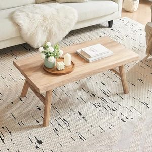 Gỗ Trang Trại rắn Bàn cà phê, mộc mạc hình chữ nhật trung tâm bảng cho phòng khách, gỗ tự nhiên trung tâm bảng cho phòng khách - Product Image 6