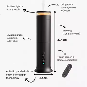 Phong Cách Mới 100ml điện tầng hương thơm dầu khuếch tán kim loại văn phòng Waterless mùi hương máy cho khách sạn - Product Image 5