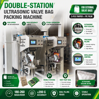 Machine de remplissage et de scellage de sacs à valve par ultrasons 15-50 kg pour mortier de carrelage et sable enduit